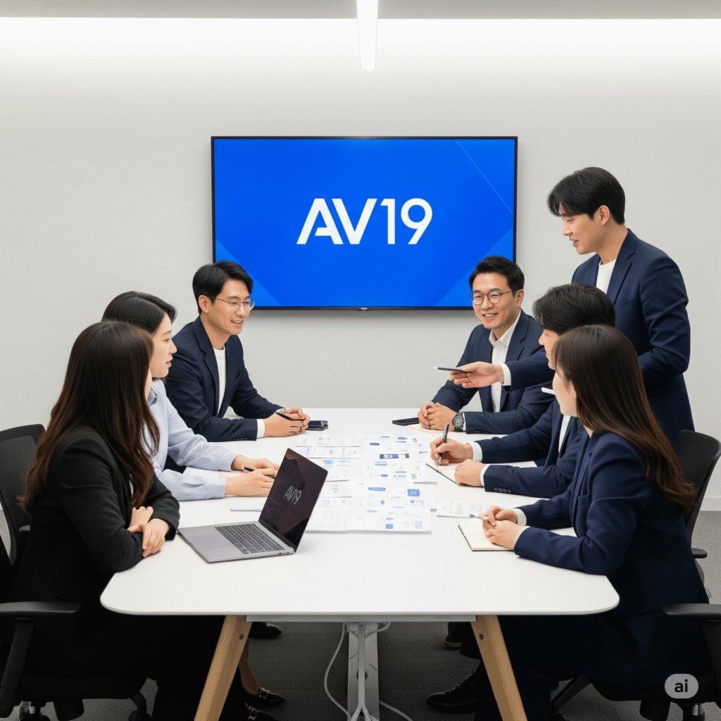 브레인스토밍하는 한국 전문가들